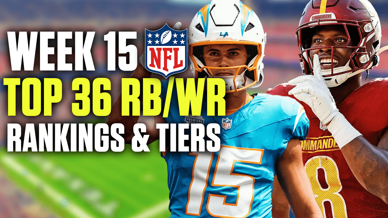 Week 15 Wide Receiver and Running Back Rankings & Tiers (2024 Fantasy Football)