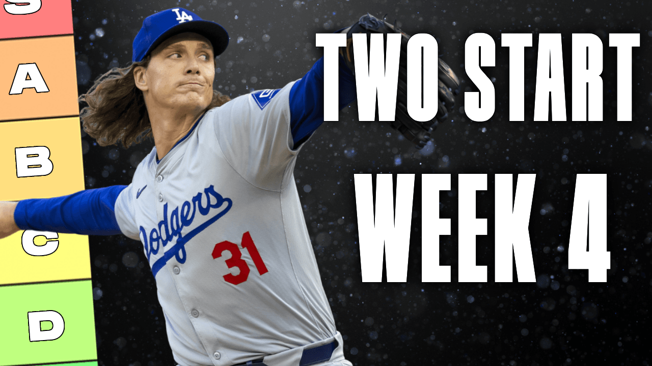 Top 22 Two-Start Pitcher Rankings for Week 4 (2024 Fantasy Baseball)