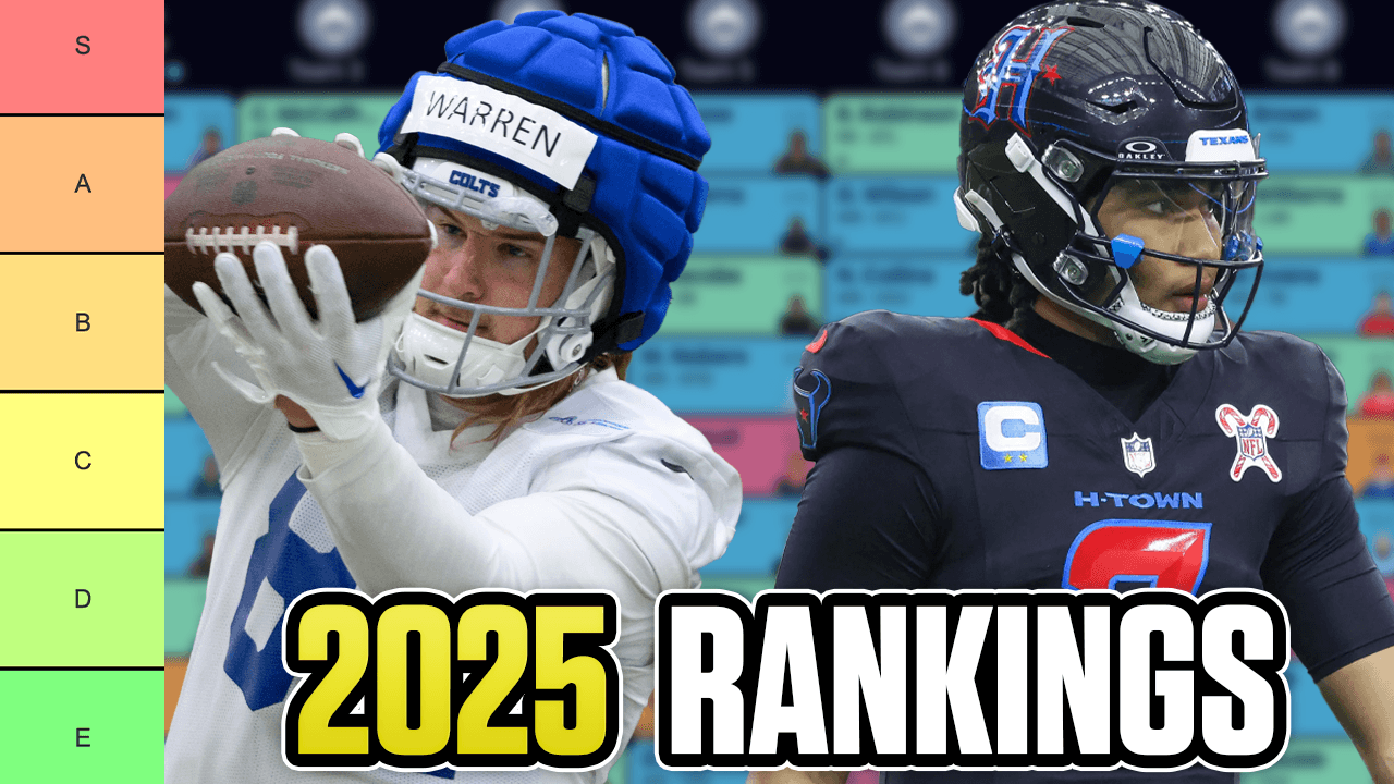 Top 60 QB + TE Rankings & Tiers (2025 Fantasy Football)
