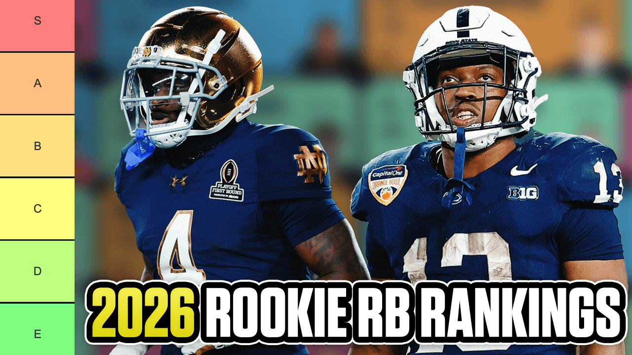 Way Too Early 2026 Dynasty Rookie RB Rankings & Tiers (Top 12)