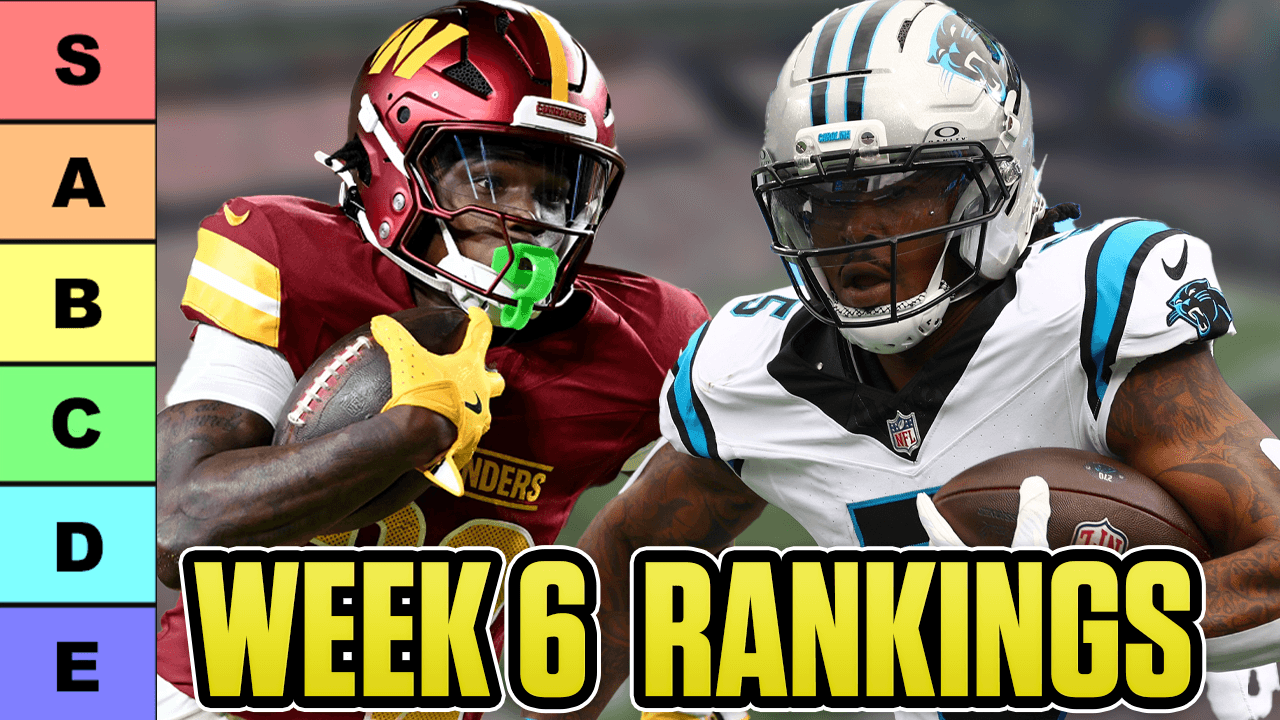 2025 Fantasy Football Week 6 Rankings RB WR QB TE and Must Starts