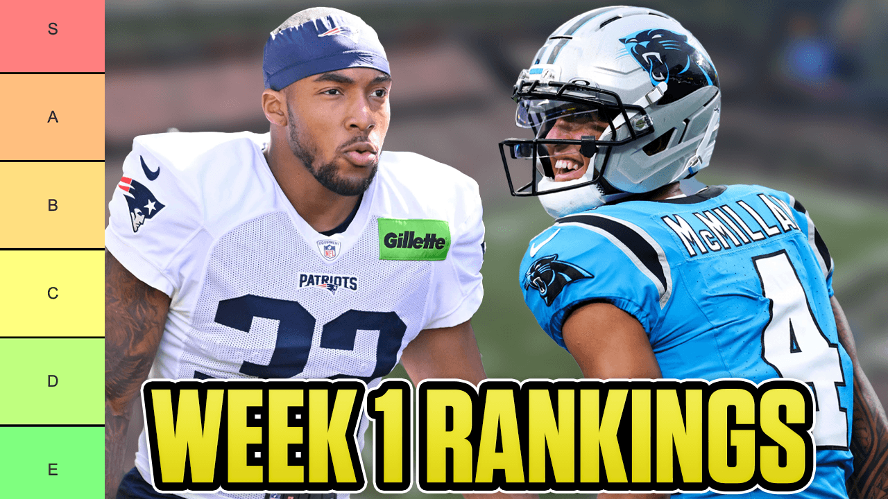 2025 Fantasy Football Week 1 Rankings (RB, WR, QB, TE)