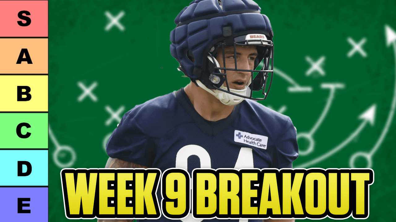 2025 Fantasy Football Week 9 Rankings (QB, TE, WR, RB)