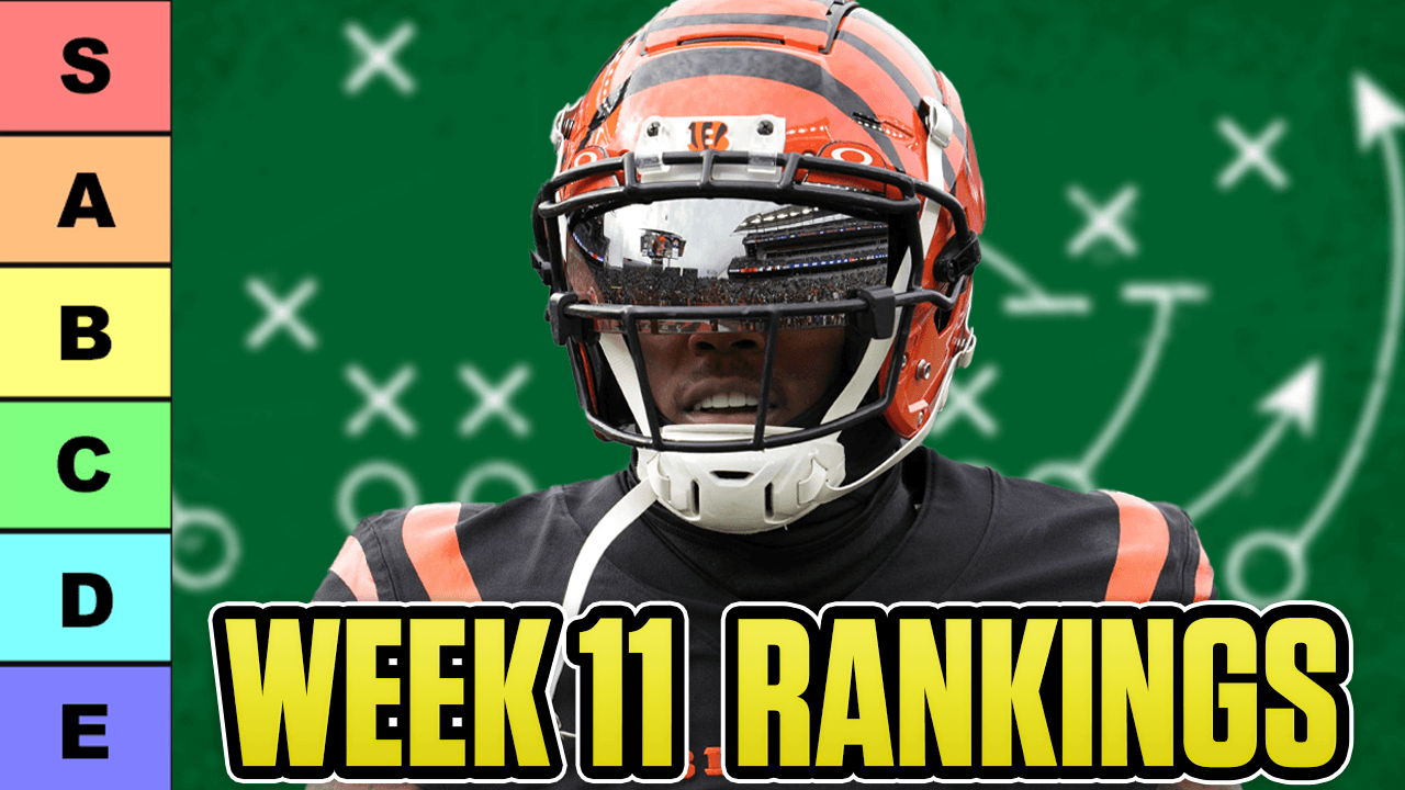 2025 Fantasy Football Week 11 Rankings (QB, TE, WR, RB)