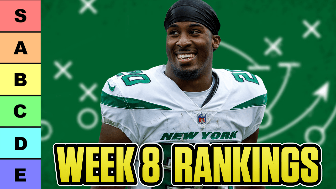 Fantasy Football Week 8 Rankings (RB, WR, QB, TE)