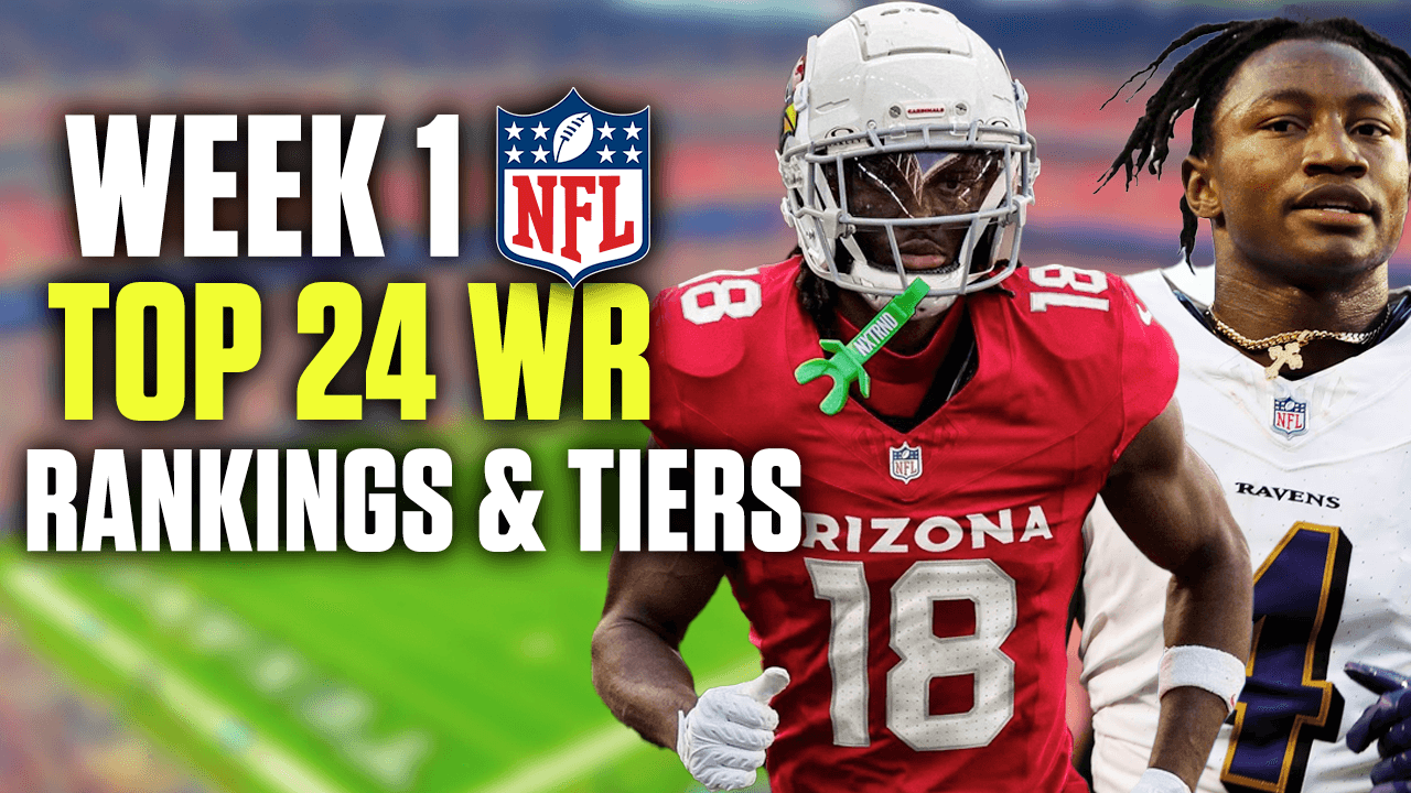 Week 1 Wide Receiver Rankings & Tiers (2024 Fantasy Football)