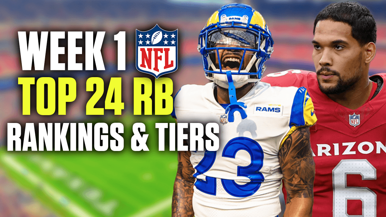 Week 1 Running Back Rankings & Tiers (2024 Fantasy Football)