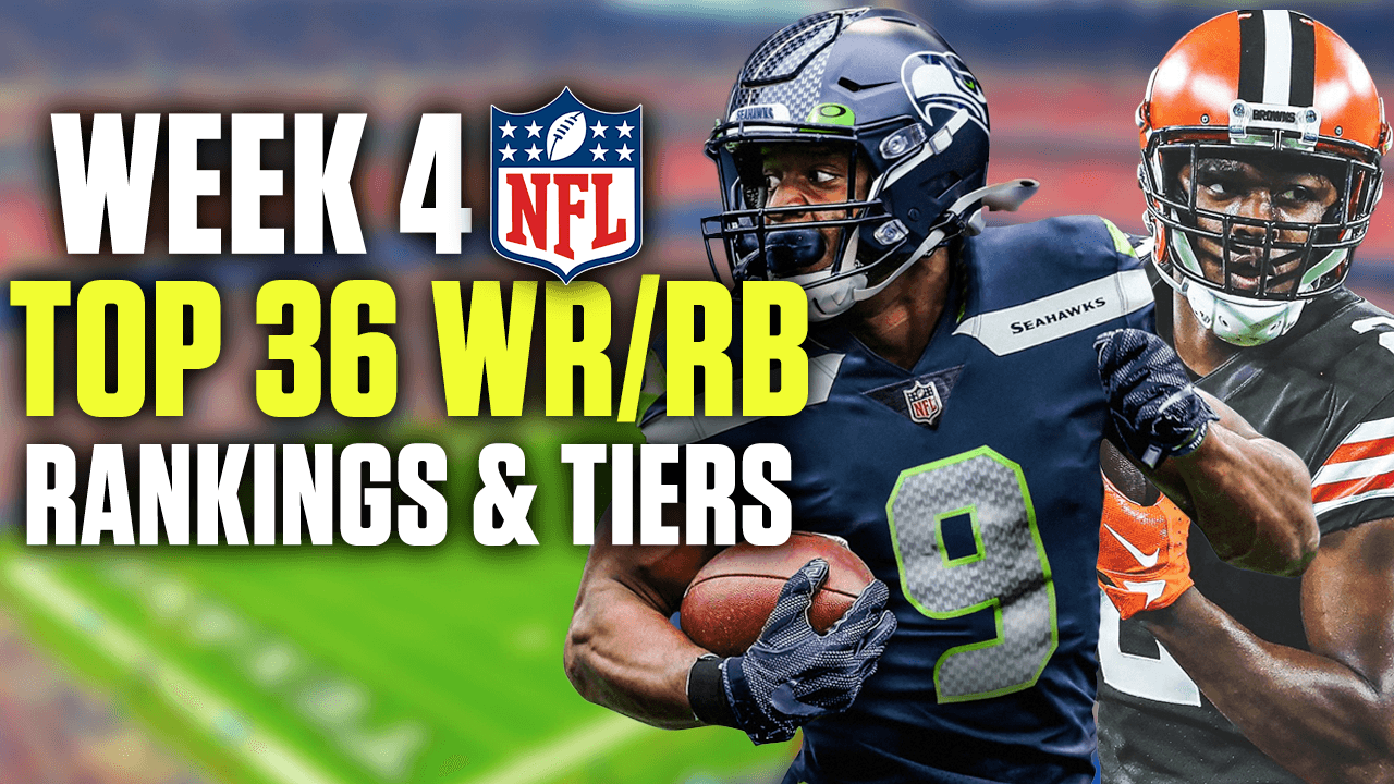 Top 36 Week 4 Wide Receiver and Running Back Rankings & Tiers (2024 Fantasy Football)
